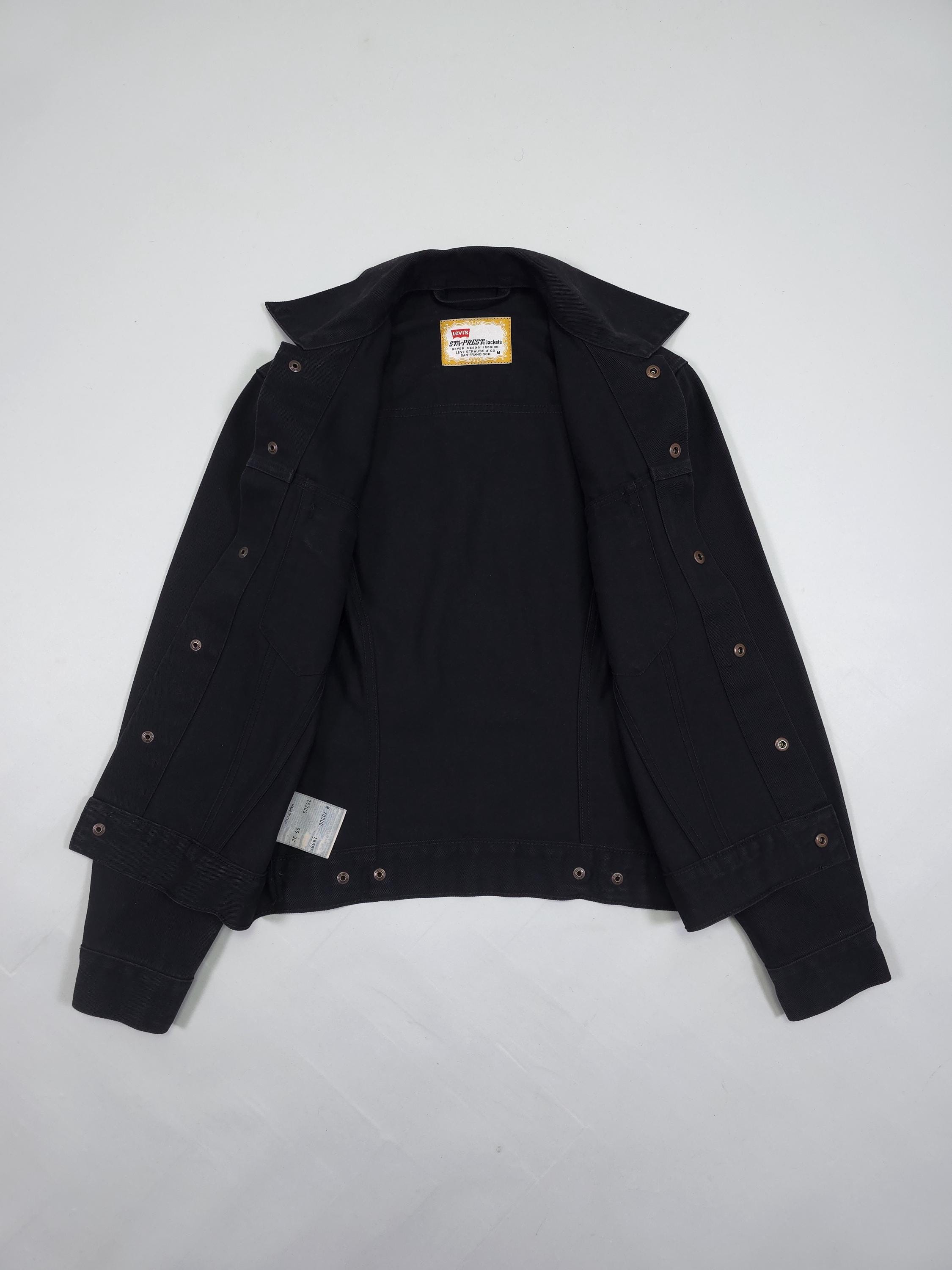 90s Levi’s Denim Jacket L Black 90s Levi's Sta-prest Denim Jacket – Black Made in Italy – Size M