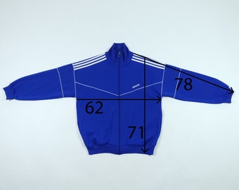 トップス 80s vintage adidas track jersey jacket Vintage 80s ADIDAS Track Top Jacket Blue | GPS Vintage