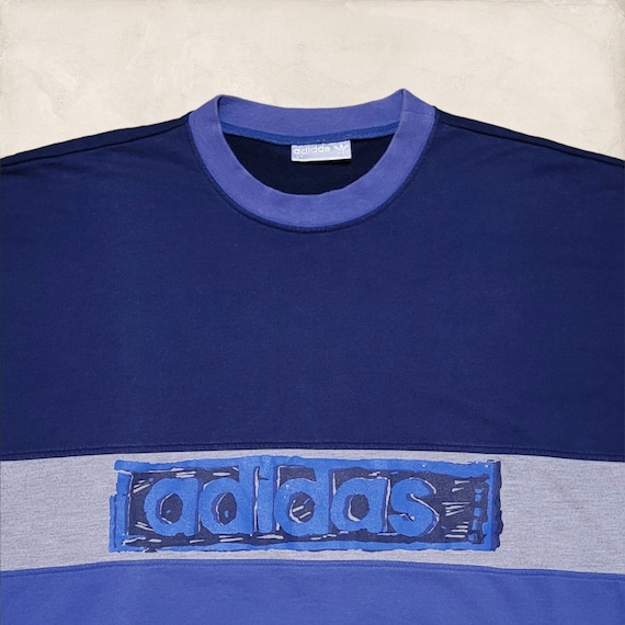 Vintage 80s 90s Baggy Adidas Originals Crewneck /… - image 3