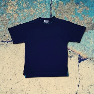 Vintage 90s Adidas Equipment Heavy Cotton Tee / Vintage 1990s Adidas Equipment Navy T Shirt / Retro Adidas Eqt T Shirt