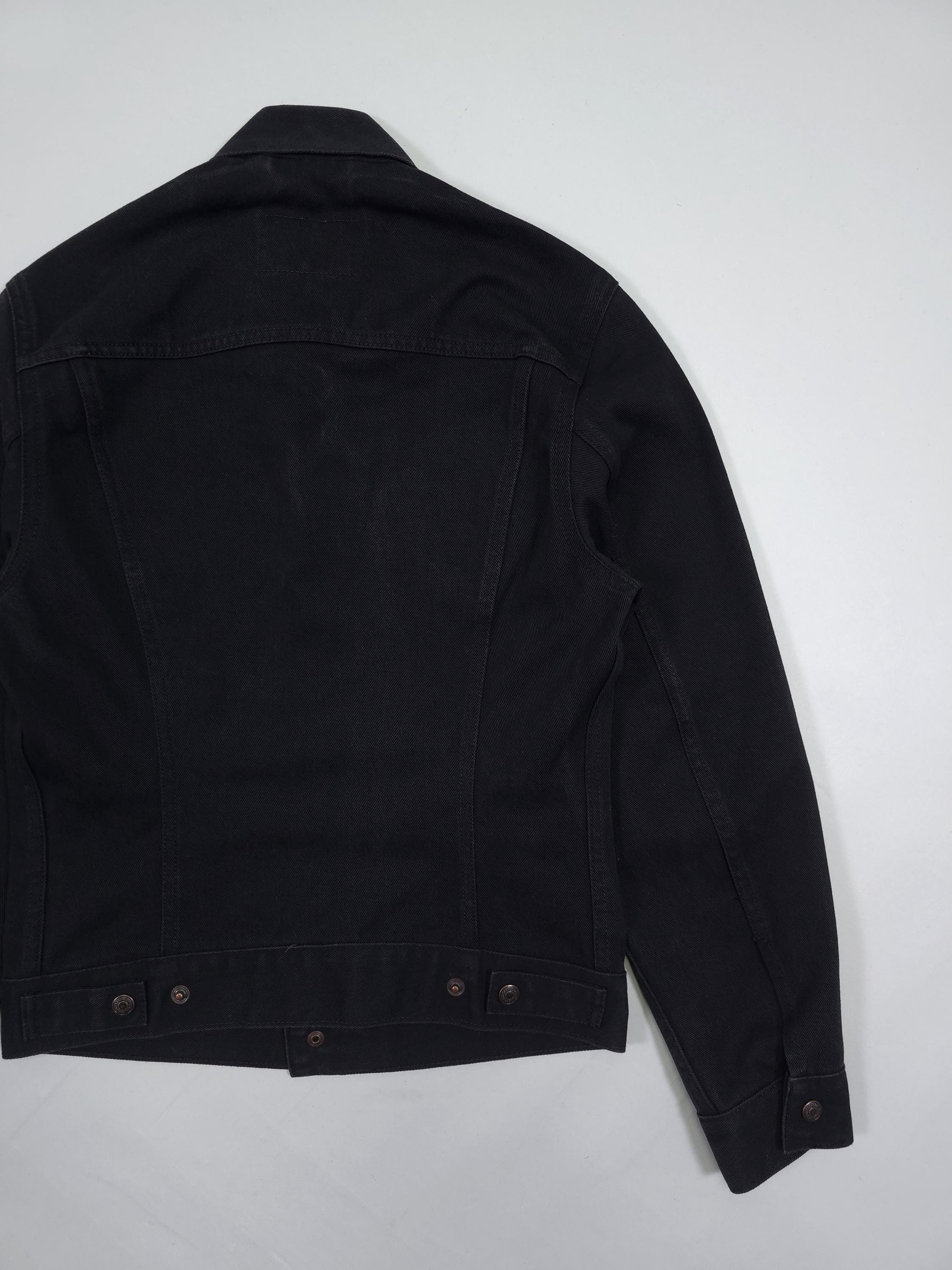 90s Levi's Sta-prest Denim Jacket – Black Made in Italy – Size M