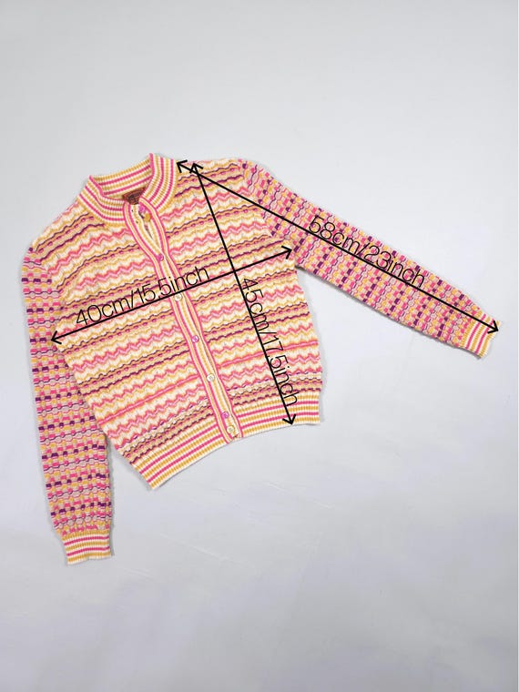 90s Missoni Abstract Pattern Lightweight Knit Car… - image 14