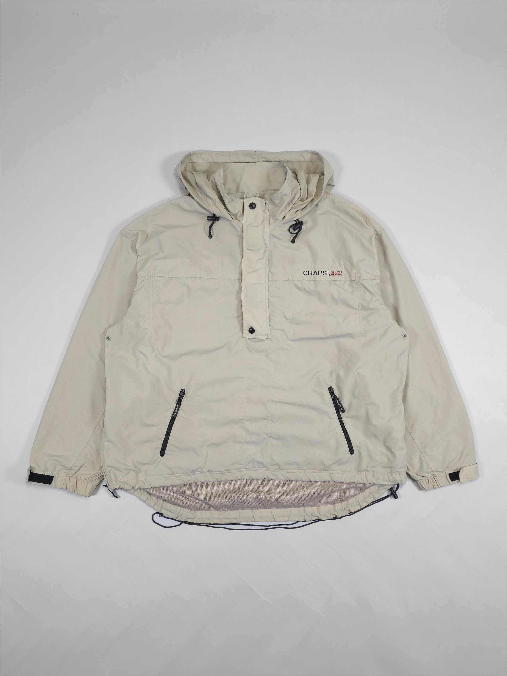 90s Chaps Ralph Lauren Beige Half Zip Anorak – Fits XL, XXL - Etsy