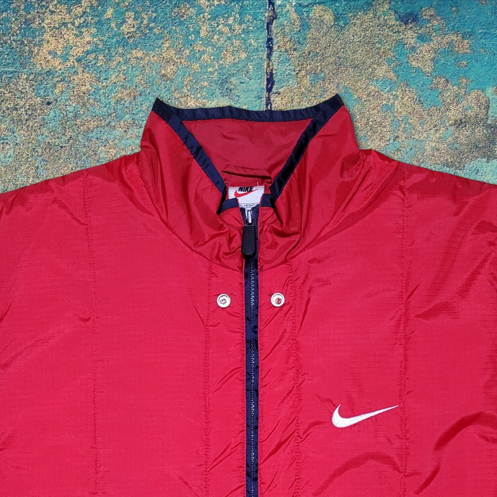Vintage 90's Nike Mini Swoosh Full Zip Windbreaker Nylon