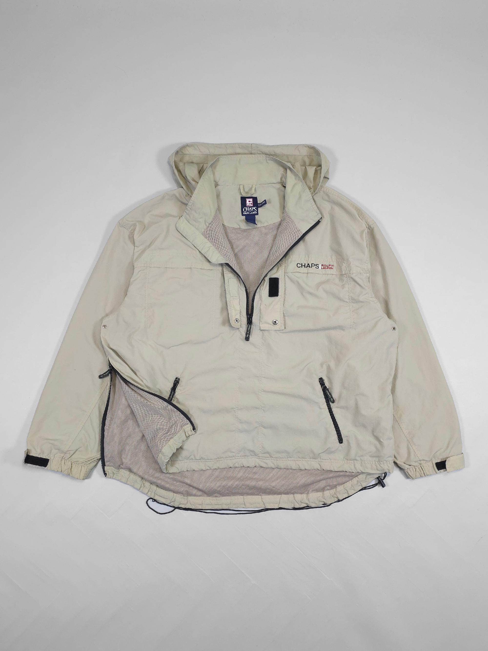 90s Chaps Ralph Lauren Beige Half Zip Anorak – Fits XL, XXL - Etsy