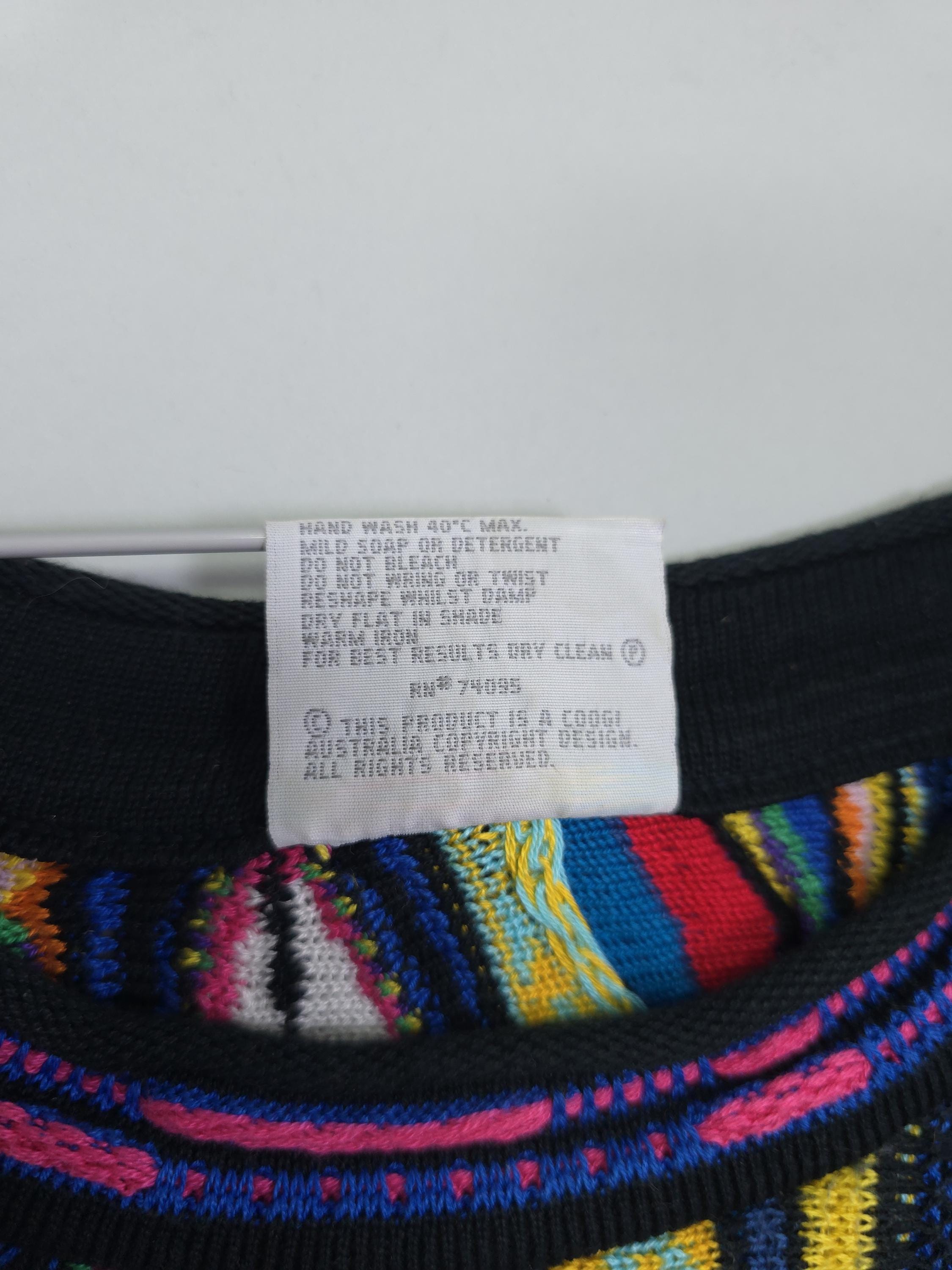 Vintage 90s Coogi Australia Sweater: Biggie Smalls Abstract