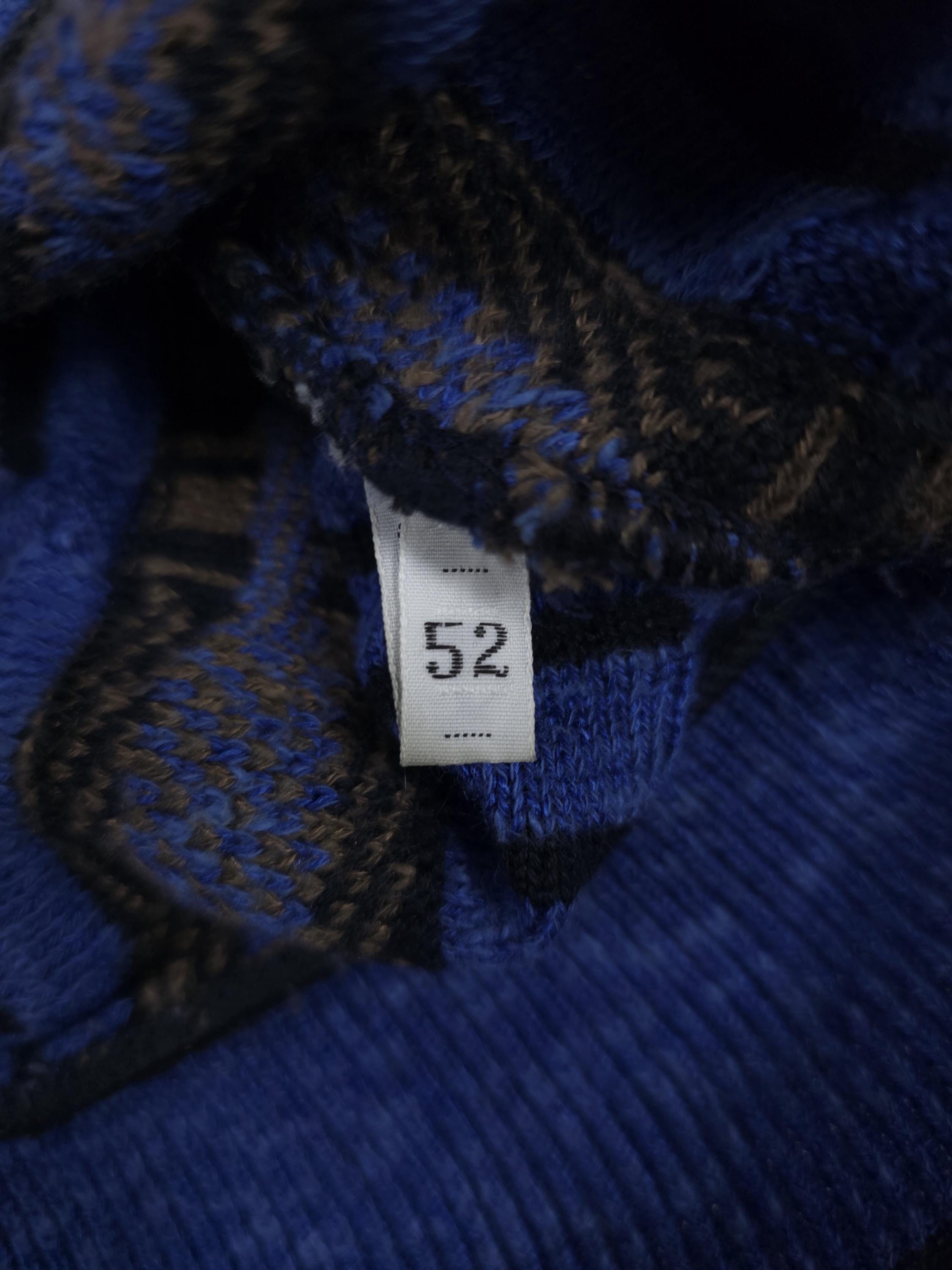 90s Carlo Colucci 3D Textured Linen Blend Knit Sweater – Royal 