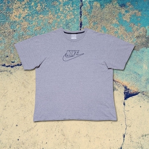 Vintage Y2K Nike Embroidered Cotton Tee / Vintage 2000s Nike Sewed Logo T-Shirt / Rare Single Stitch Baggy Nike T-Shirt / OG Fit Nike Tee