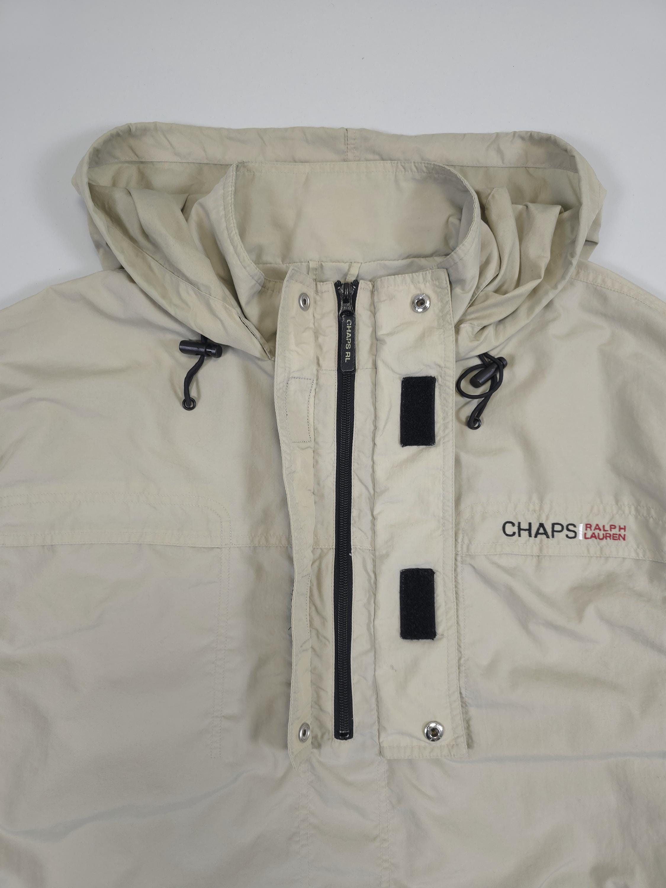 90s Chaps Ralph Lauren Beige Half Zip Anorak – Fits XL, XXL - Etsy