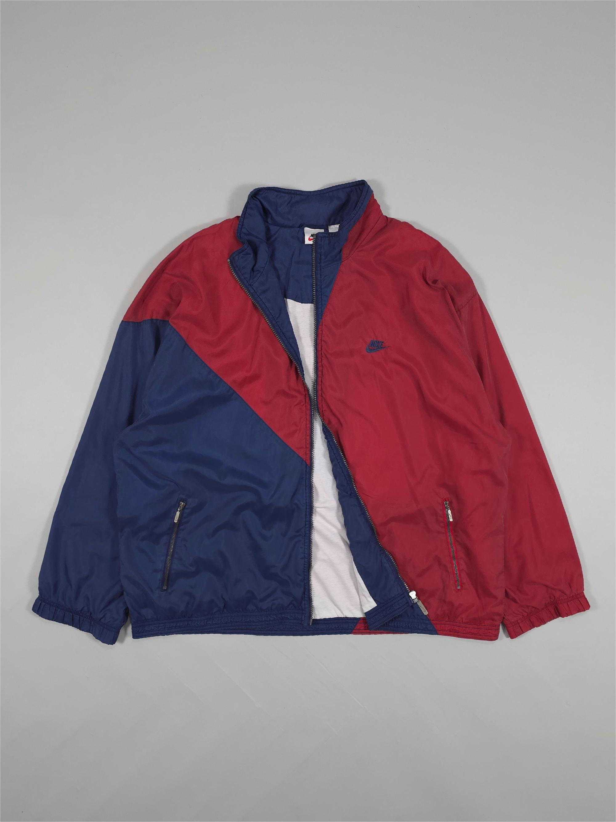 90年代 ナイキ ビッグスウッシュ トラックジャケット - レッド 
