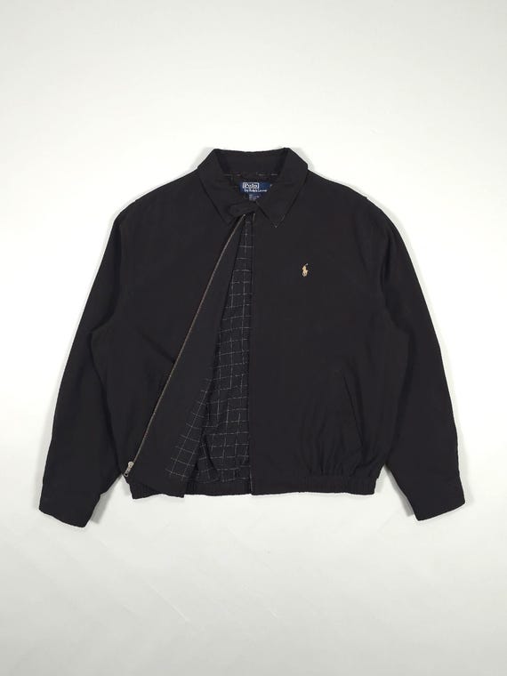 90s Polo Ralph Lauren Harrington Jacket – Black Small Pony Logo