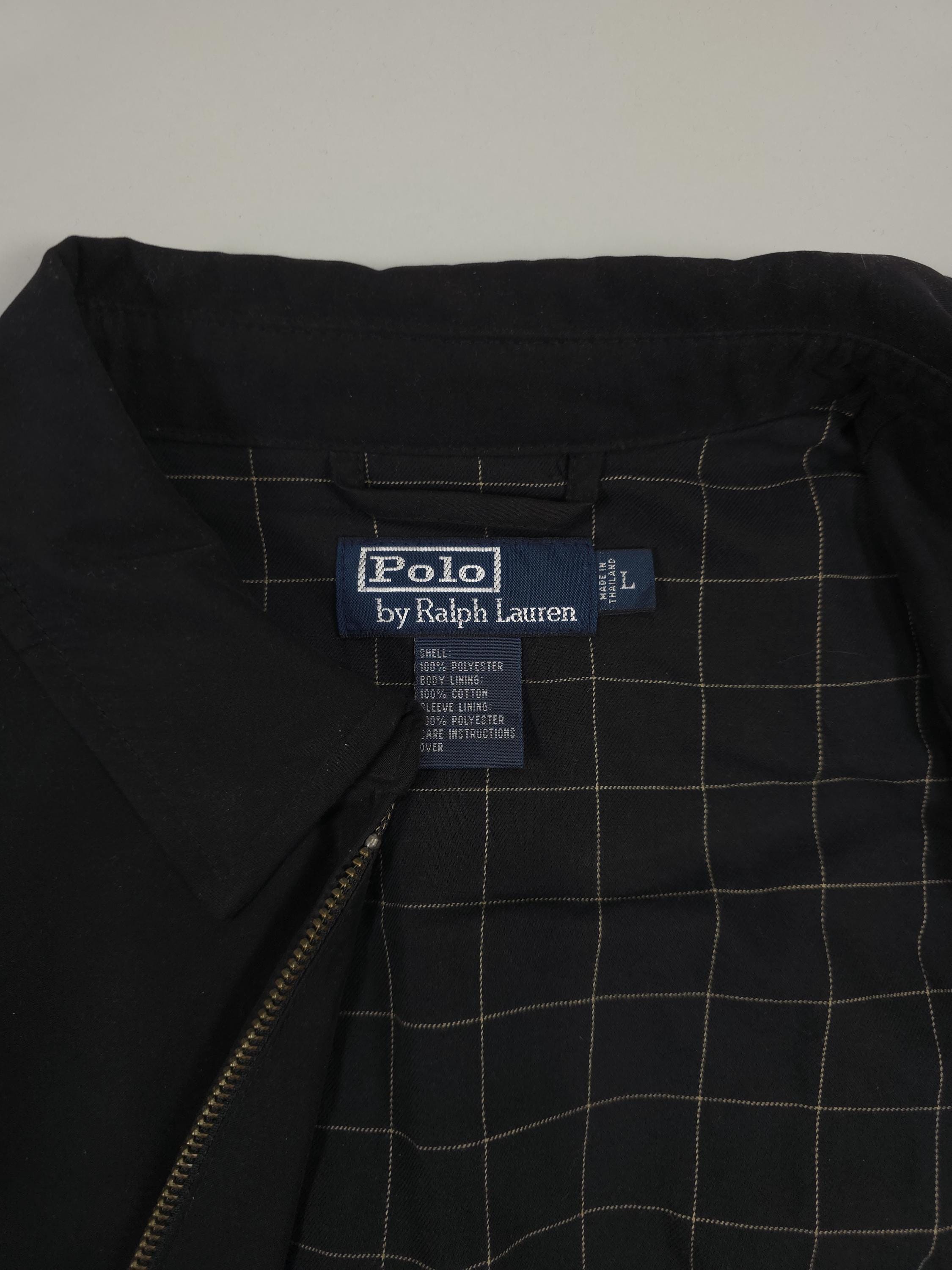 90年代 ポロ ラルフローレン ハリントンジャケット - ブラックカラー