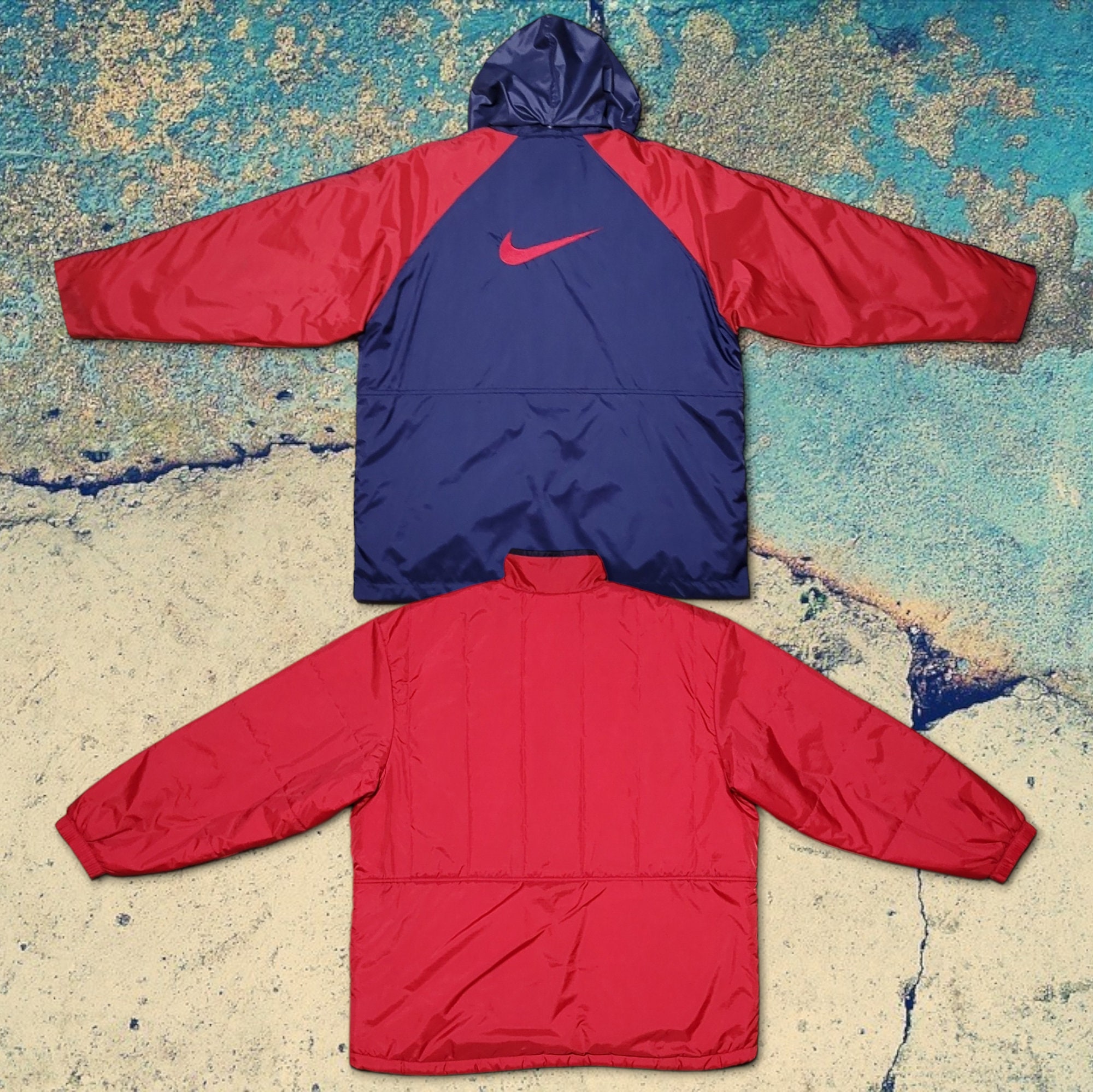 Vintage 90s Nike 2 in 1 Big Swoosh Oversized Nylon Jacket Vintage 90s Nike 2 in 1 Big Swoosh Oversized Nylon Jacket