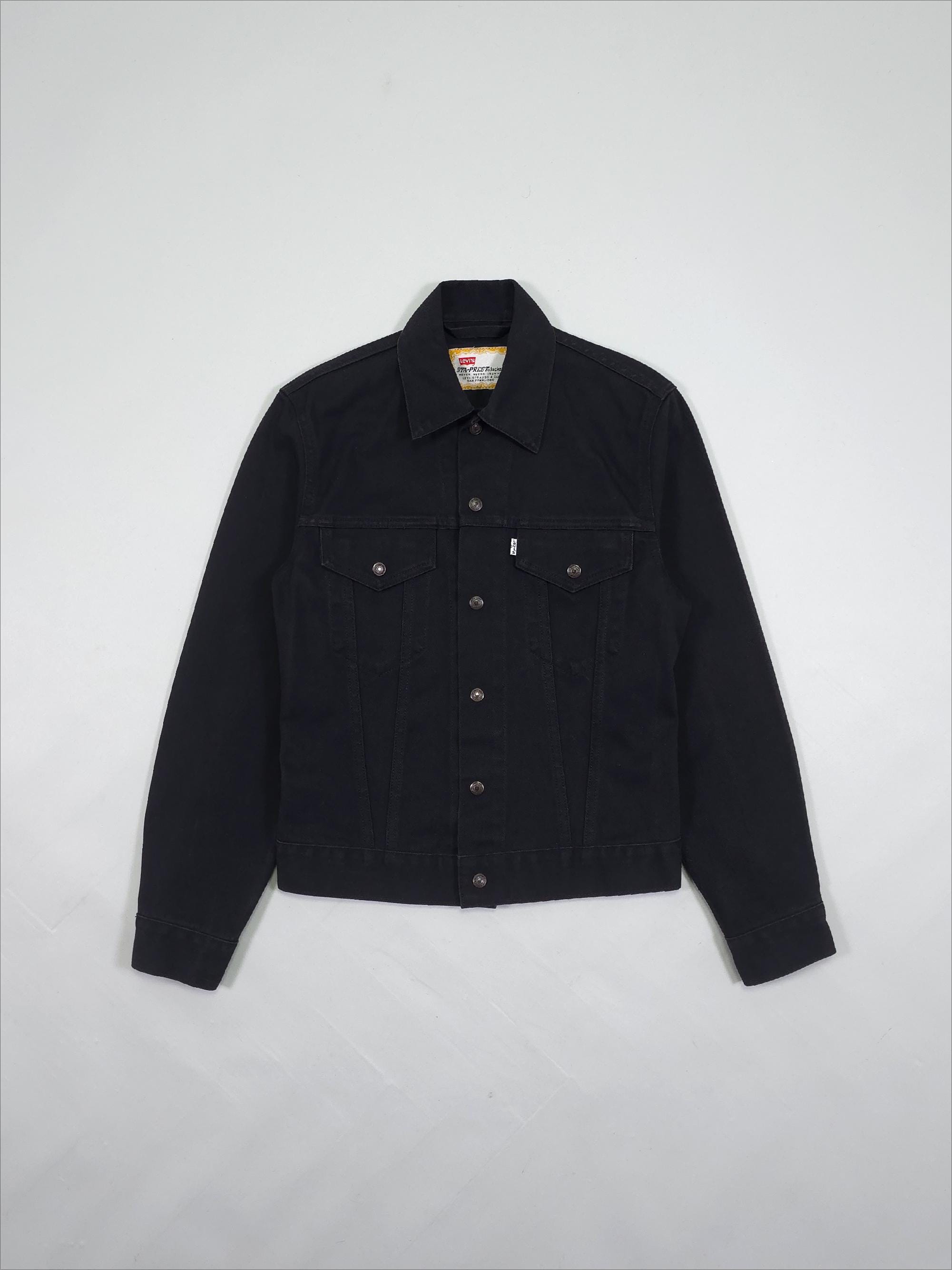 Levi's STA-PREST　ジャケット 90s Levi's Sta-prest Denim Jacket – Black Made in Italy – Size M