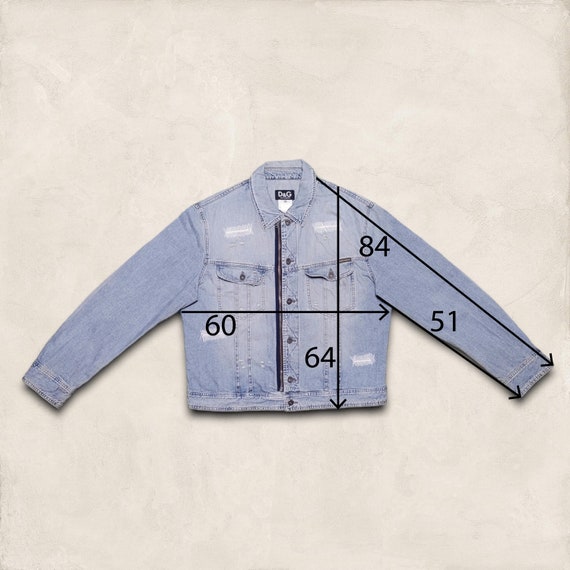 Vintage 90s Y2K Dolce and Gabbana Denim Jacket / Retro 90s Y2K D&G 