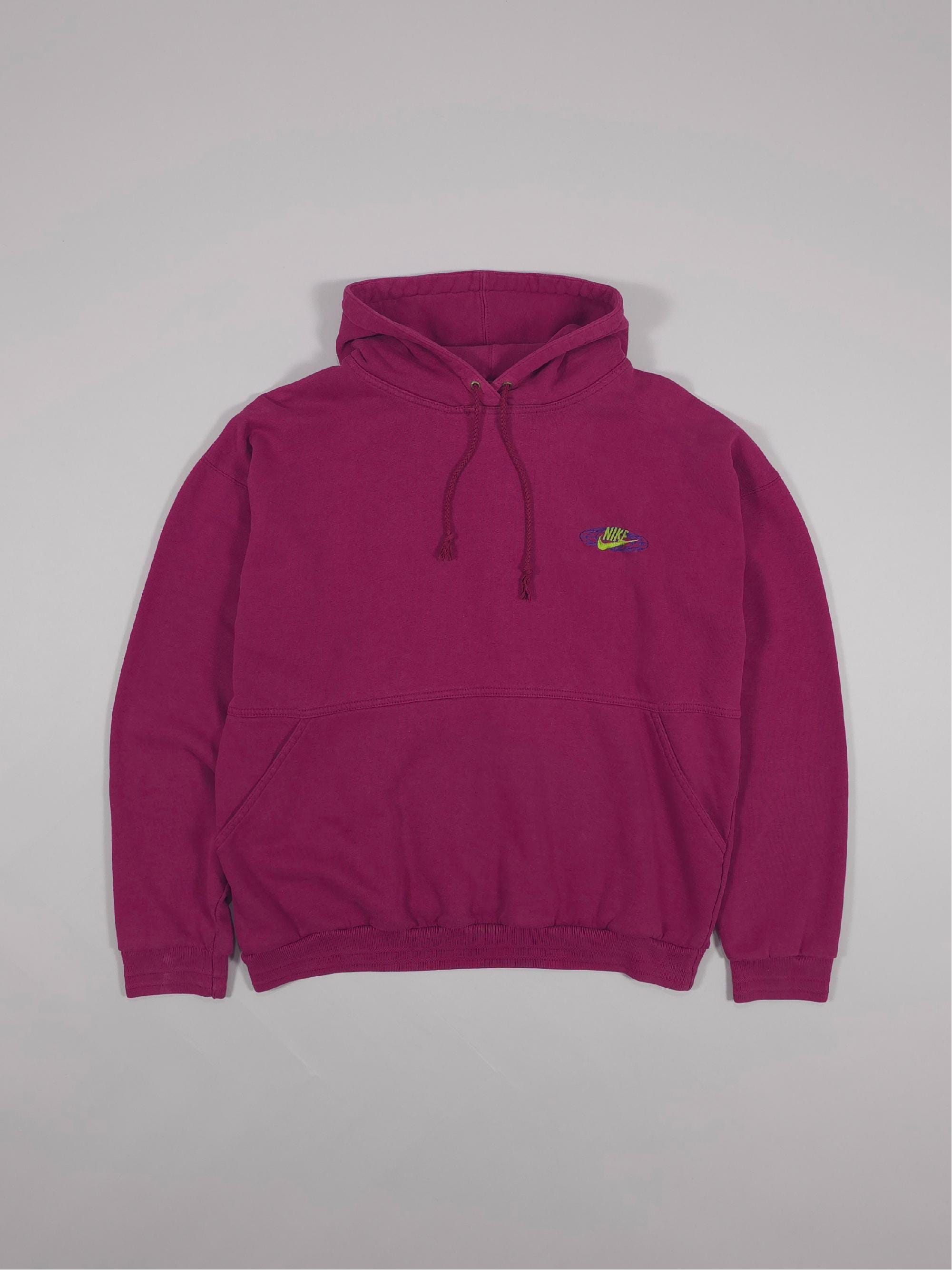80s Nike One Bowerman Drive Planet Embroidery Hoodie – Dark