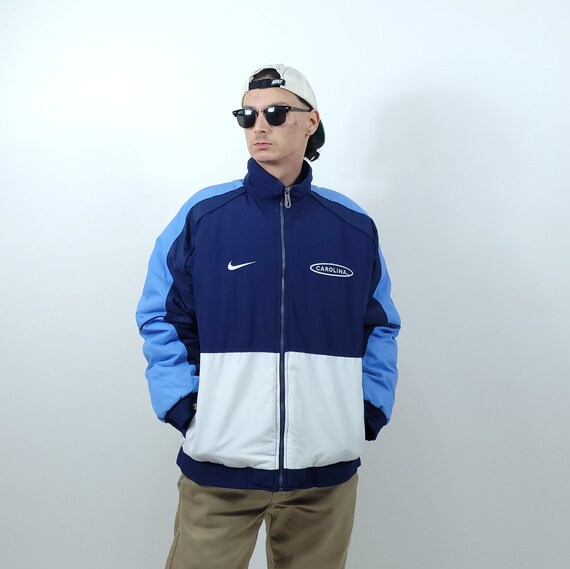 Vintage 90s Y2K Nike North Carolina Embroidery Padded Puffer