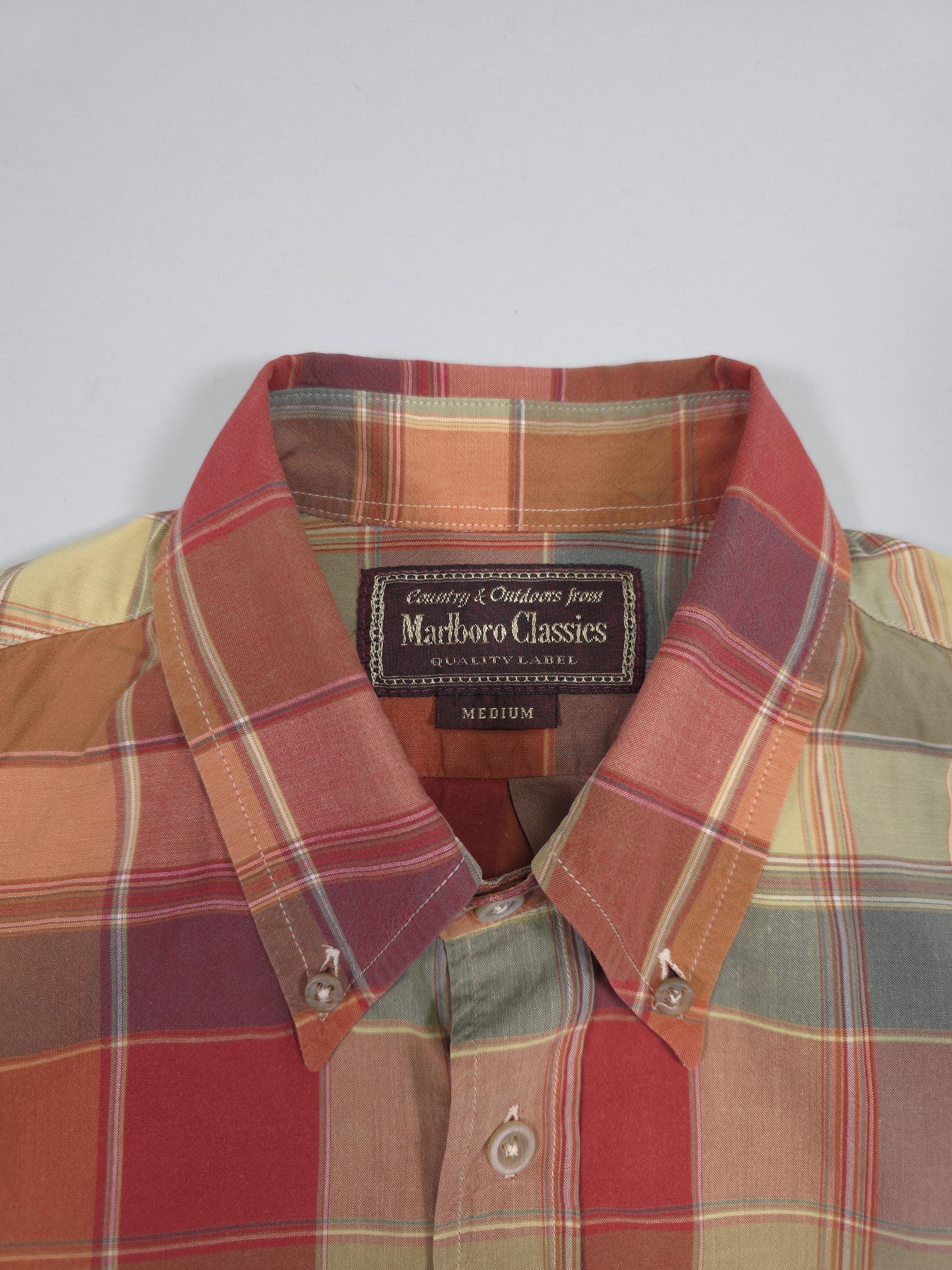 90s Marlboro Classics Western Plaid Shirt – Multicolor Checkered