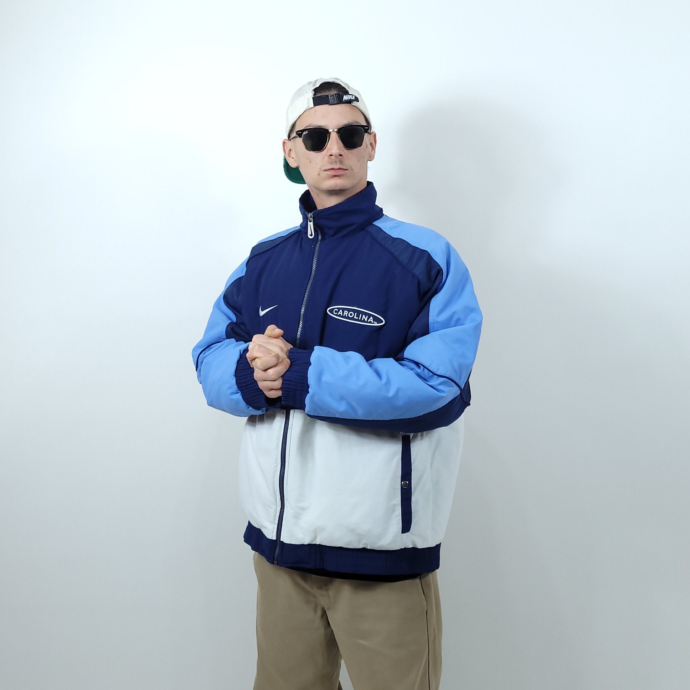 Vintage 90s Y2K Nike North Carolina Embroidery Padded Puffer Vintage 90s Y2K Nike North Carolina Embroidery Padded Puffer