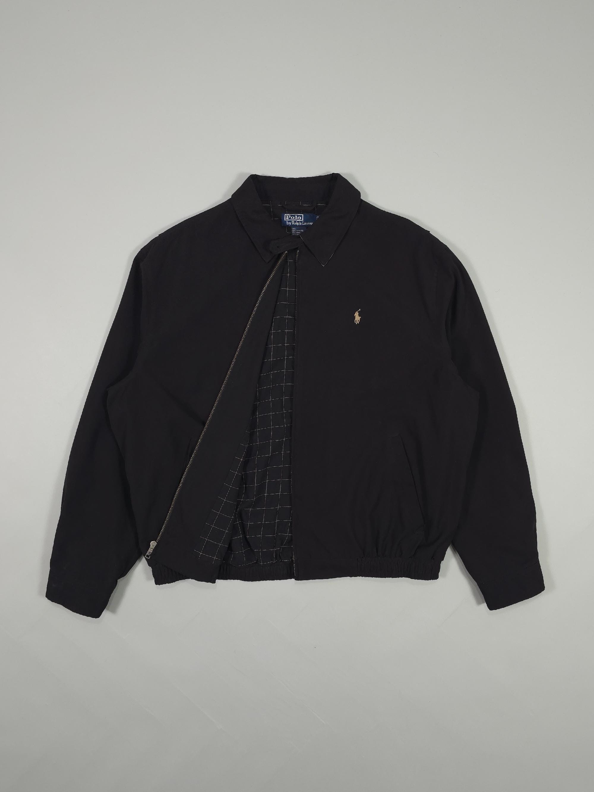 90年代 ポロ ラルフローレン ハリントンジャケット - ブラックカラー