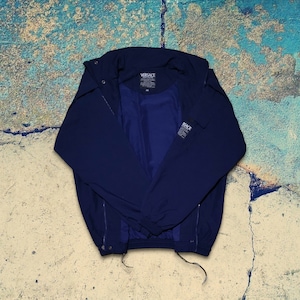 Vintage 80s 90s Versace Jeans Couture Navy Removable Sleeves Jacket /