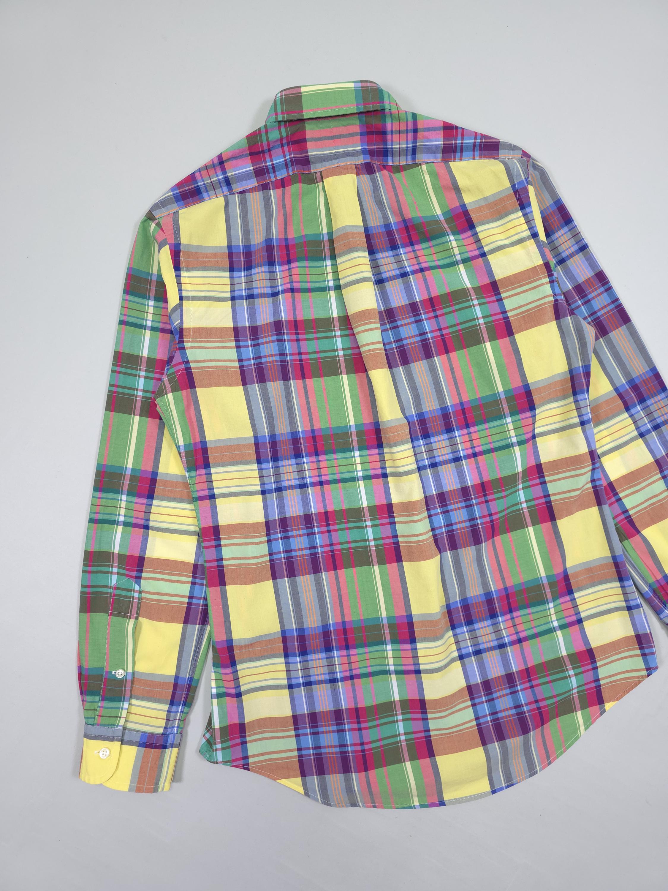 90s Polo Ralph Lauren Madras Check Shirt – Multicolor Plaid 