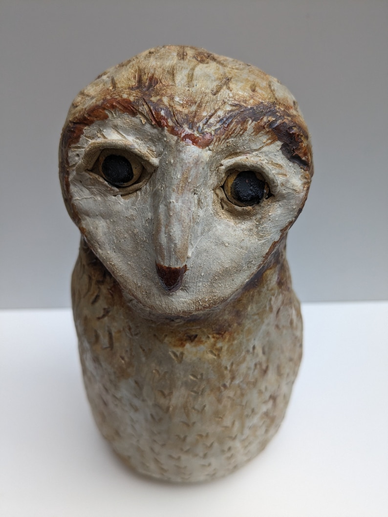 Ceramic Owl Sculpture Etsy