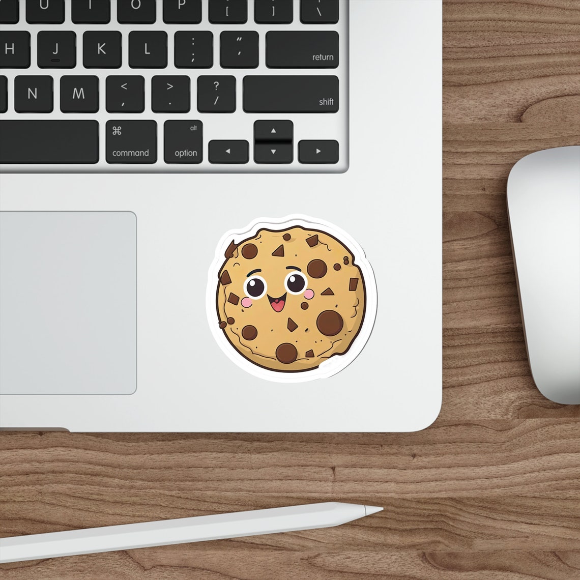 Cookie Sticker | Kawaii Style Cartoon Chocolate Chip Cookie Sticker - Etsy