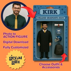 Personalized Action Figure | Custom AI Action Figure Portrait | Toy Box Style Portrait | Customizable Digital Toy | Photo to Custom Figure