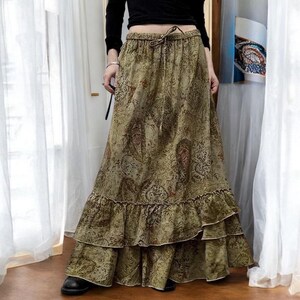 Floral Fairycore Lace Skirt: Y2K Boho Beach Festival