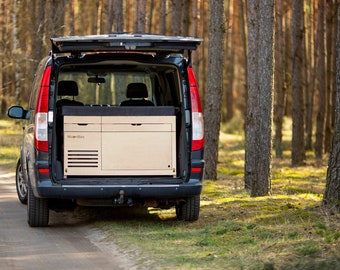 MoonBox Campingbox Camping Kitchen Bed Function Sleeping System Van/Bus 119 Premium