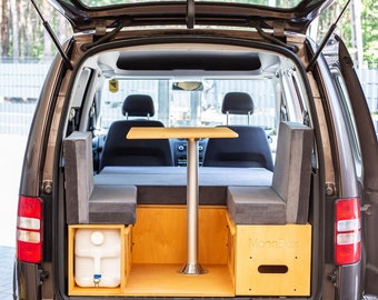 Moonbox Campingbox VW Van Kombi Type 111 Camping Kitchen Bed