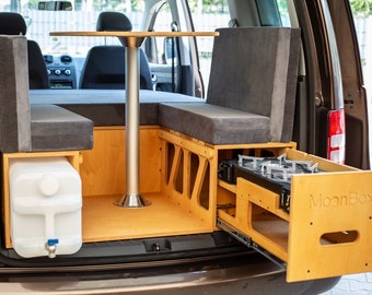 MoonBox camping box VW van station wagon type 111 camping kitchen bed function sleeping system