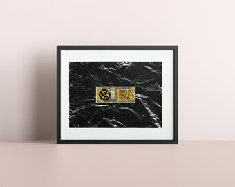 Art ''Money in Future'' Limited Edition modern Framed Poster with Mat