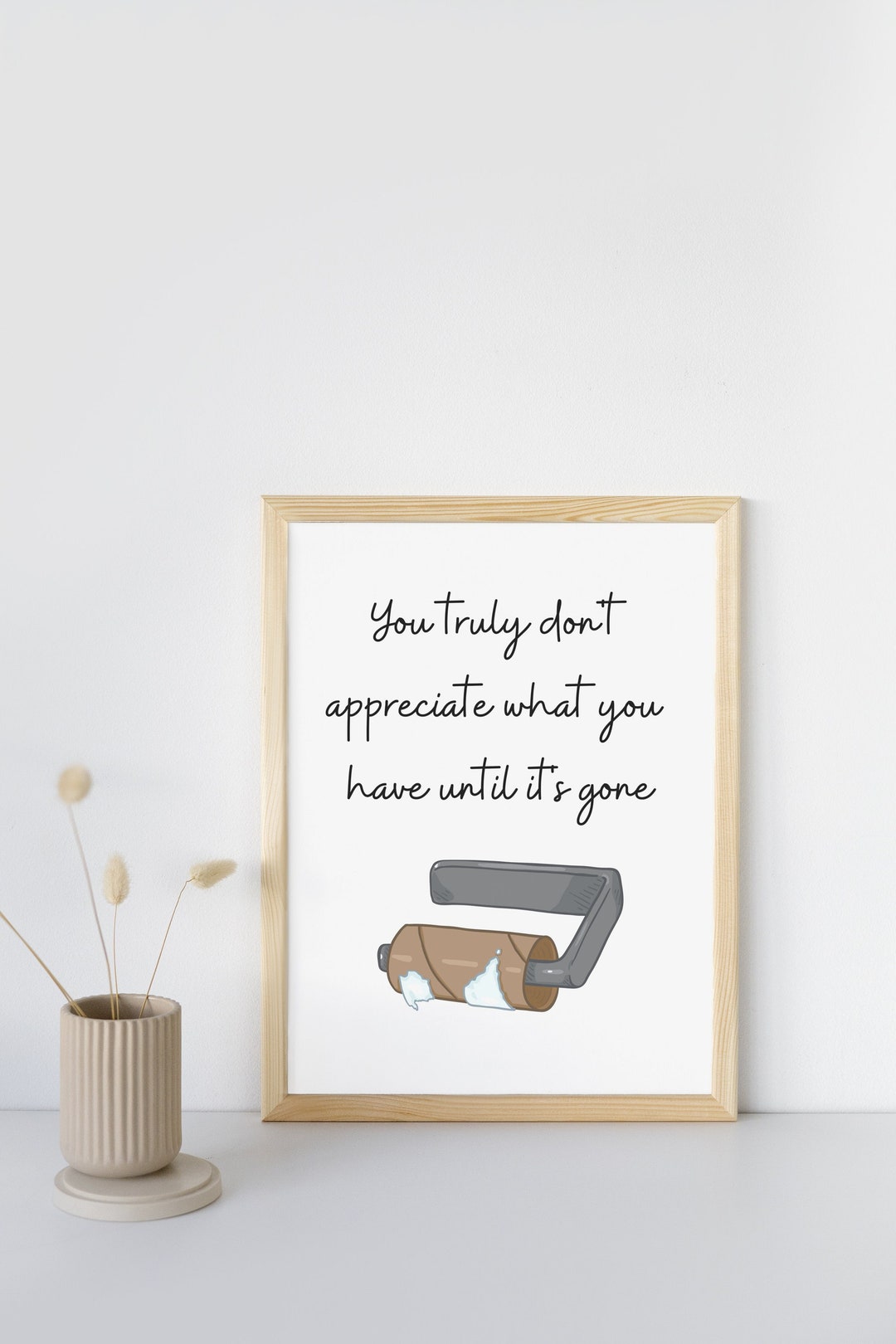 Funny Toilet Paper Roll Bathroom Print (digital File) - Etsy
