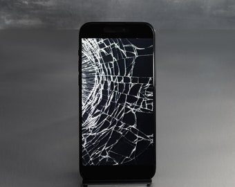 Cracked Screen Joke Prank Phone Tablet Wallpaper, Digital File PNG, Novelty, Downloadable, iPad, iPhone, Devices, Funny, Cracking,