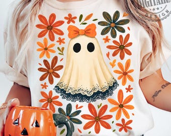 Floral Fall Pumpkin Png, Fall Png,Preppy Fall Pumpkin Png, Thanksgiving Png, Autumn Png, Fall Shirt, Boho Floral Pumpkins png, Halloween Png