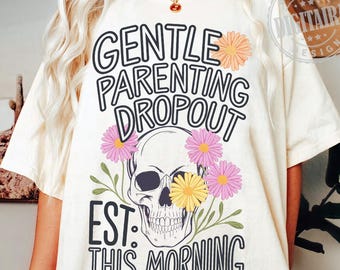 Sanfte Elternschaft Dropout Sarkastische Mama PNG Lustige Mama Png Snarky Retro Schädel Trendige Mama Skelett Design Retro Mutterschaft, Lustige Mama Png Design