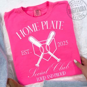Baseball png,Home Plate Social Club PNG,Sublimation File,baseball season,Loud And Proud,Trendy Aesthetic Shirt Design,Baseball Mom