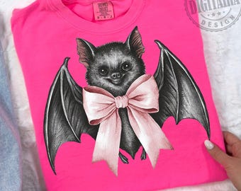 Halloween png, Bat png,Coquette PNG,Coquette bat PNG,Spooky png,trending png,Spooky season png,pink bow png,soft girl aesthetic png