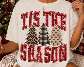 Tis The Season png, Christmas png, Preppy Polka Dot Santa png, Trendy Girly, Stripe Christmas png, Preppy Christmas png, Retro Polka Dot png