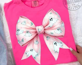 Halloween Bow PNG,Pink bow png, Spooky Season Aesthetic Coquette Halloween PNG Girly Halloween Soft Girl Era PNG designs Trendy Cute Ghost