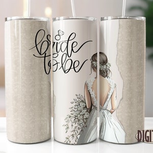 Bride To Be Wedding Tumbler Design, Lace Vintage Wedding PNG Sublimation Designs Downloads - Skinny 20oz - Tapered & Straight