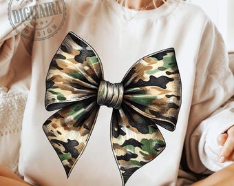 Camo Bow Png camo Coquette Bow PNG, projekt sublimacji polowania na kaczki na koszulki, bluzy, bluzy z kapturem, kubki i czapki, dziewczęcy Camo, wojskowy łuk png