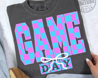 ゲーム デー PNG、ネオン ゲーム デー シャツ デザイン、チェック柄フットボール PNG、チェック柄 png、レトロ ゲーム デー PNG、レトロ スポーツ、フットボール シーズン png