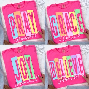 Christian png,Preppy Retro Bible Bundle Png, Grace Joy Pray Believe Design, Checkered Jesus Png, Jesus Christian Sublimation, Bible Verse