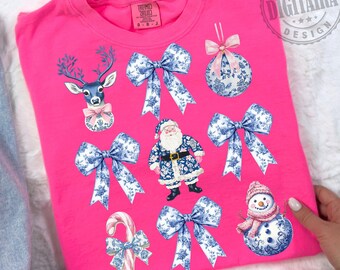 Winter png, Christmas png, Preppy christmas png, Toile Christmas png, Christmas shirt png, merry png, Holiday png,Chinoiserie Christmas Png