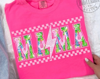 Mama png,Preppy mama png,Mama Retro Checkered Coquette PNG Retro Mama Png Mothers Day Trendy Mama shirt design Png Checkered mama png