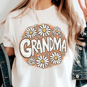 Grandma Png, Floral Grandma png,Mother&#39;s Day Png, Retro Grandma Png, mama png,grandma flower, Mama&#39;s Garden Png, Gift For Mom