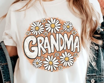Grandma Png, Floral Grandma png,Mother's Day Png, Retro Grandma Png, mama png,grandma flower, Mama's Garden Png, Gift For Mom